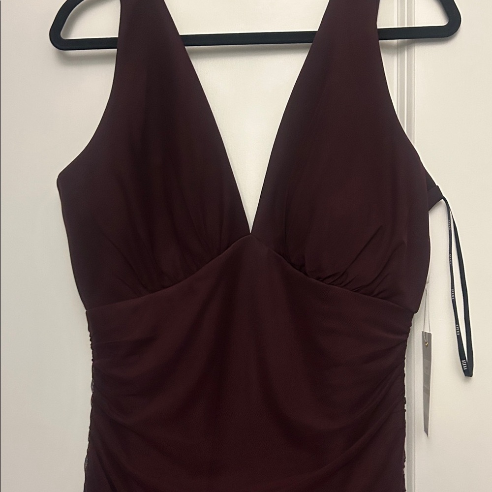 Siena Burgundy Sleeveless Dress